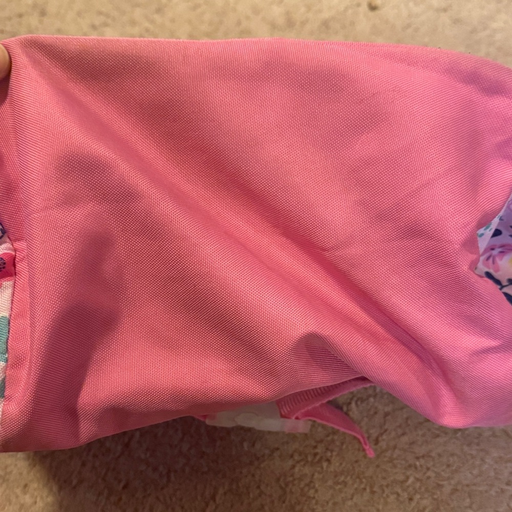 Pottery Barn Kids Floral Backpack - Pink and Blue - Picture 3 of 4